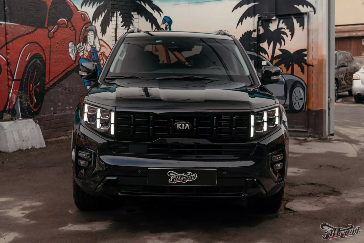 Комплексная шумоизоляция, антихром и ремонт бампера для Kia Mohave